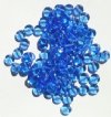 100 6x3mm Transparent Sapphire Disk Beads